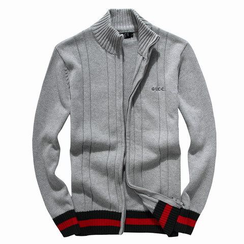 Gilet Zippe Gucci Gris Homme Pas Cher